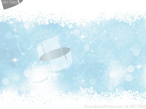Image of Blue Christmas Background. EPS 8