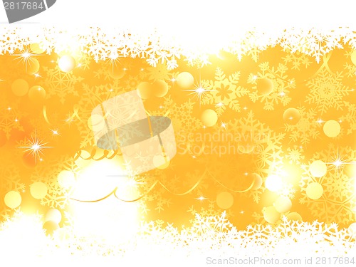 Image of Orange Christmas Background. EPS 8