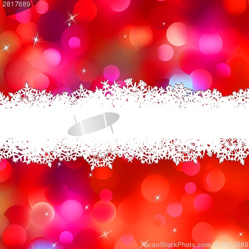 Image of Elegant pink Christmas light bokeh. EPS 8