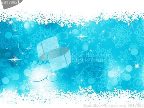 Image of Blue Christmas Background. EPS 8