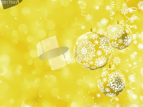 Image of Christmas orange with snowflakes. EPS 8