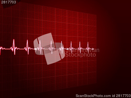 Image of Abstract heart beats cardiogram. EPS 10