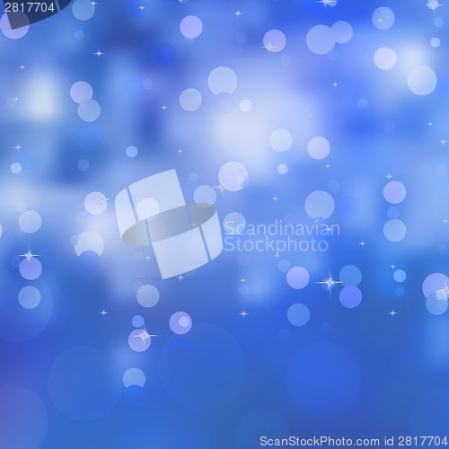 Image of Abstract background blue bokeh circles. EPS 8