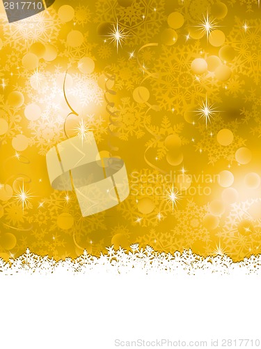 Image of Orange Christmas Background. EPS 8