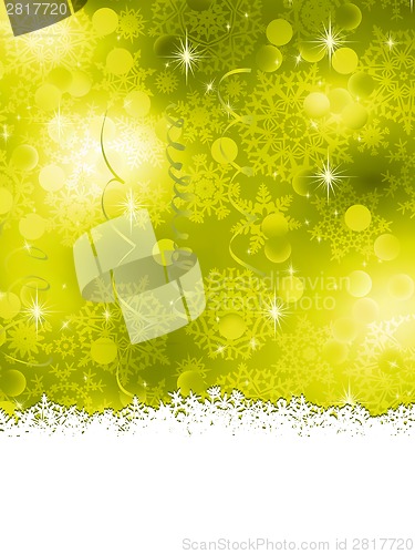 Image of Green Christmas Background. EPS 8