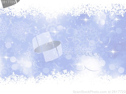 Image of Blue Christmas Background. EPS 8