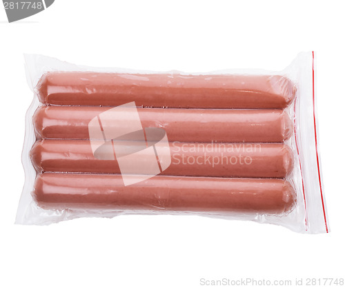 Image of Sausages In A Plastic Package