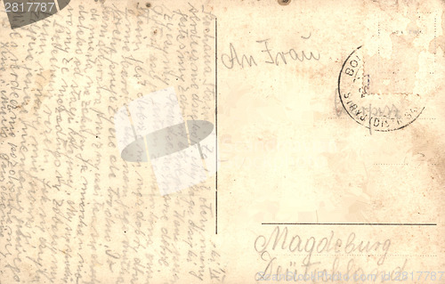 Image of Vintage postcard with handwritten message