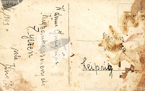 Image of Vintage postcard with handwritten message