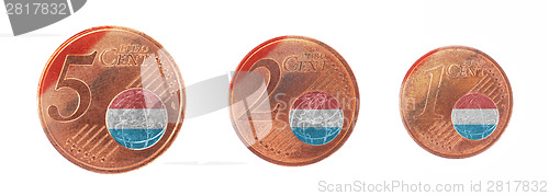 Image of European union concept - 1, 2 and 5 eurocent