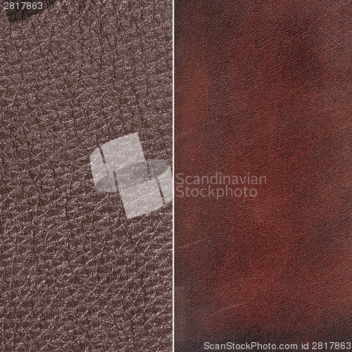 Image of Brown leather texture