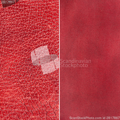 Image of Red leather texture