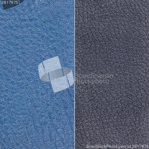 Image of Blue leather texture