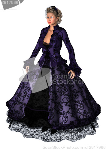 Image of Lady in Purple