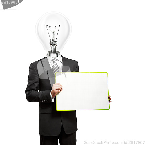 Image of Lamp Head with Empty Write Board