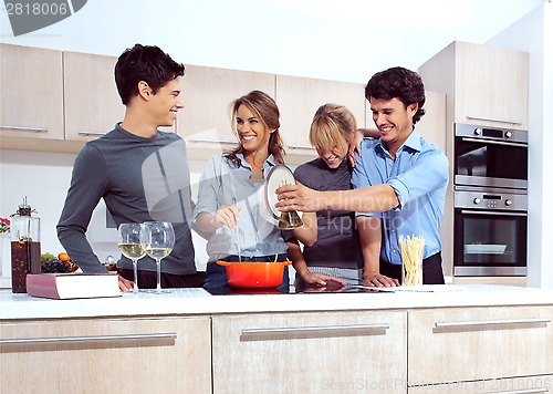 Image of a young people in the kitchen