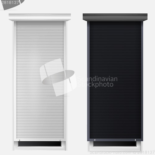 Image of Illustration of windows with louvers
