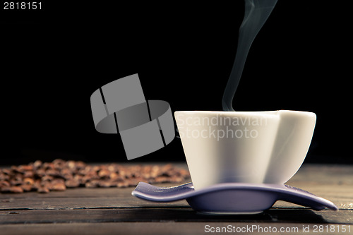 Image of steaming coffee