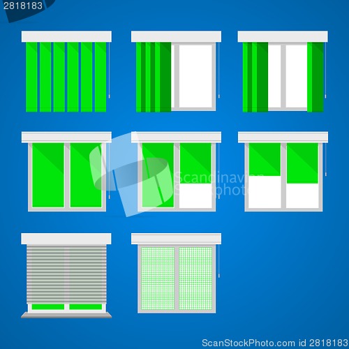 Image of Icons for windows and louvers.