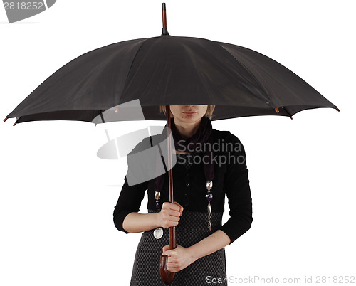 Image of Woman with umbrella