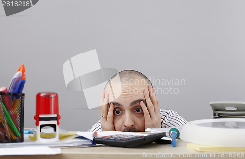 Image of Man at desk