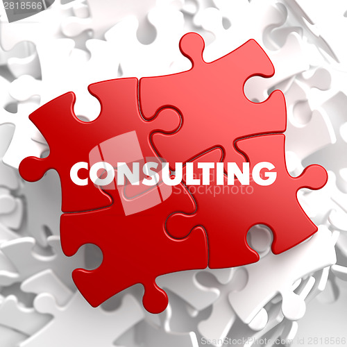 Image of Consulting on Red Puzzle.