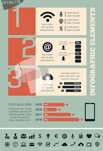 Image of Technology Infographic Elements