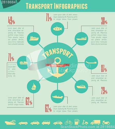 Image of Transportation Infographic Template.