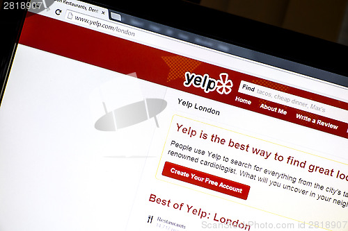 Image of yelp website