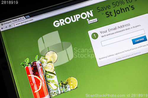 Image of Groupon Website