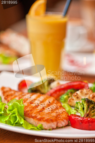 Image of salmon steak