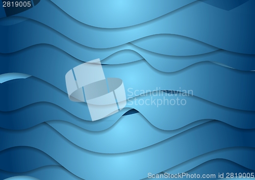 Image of Bright wavy vector design