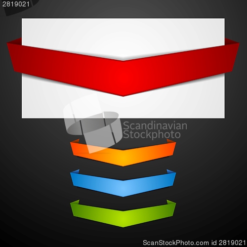 Image of Abstract paper banners