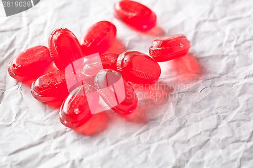Image of heap of red candies
