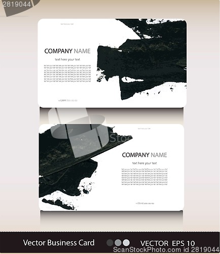 Image of Set of abstract business card with place for your text