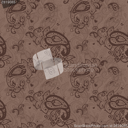 Image of Seamless Paisley background.