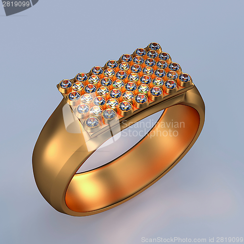 Image of Gold Diamonds ring