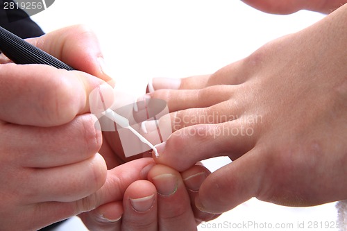 Image of pedicure (work with womens nails)