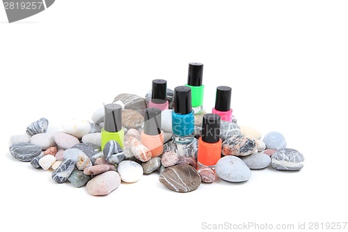 Image of nail polish isolated on the white background