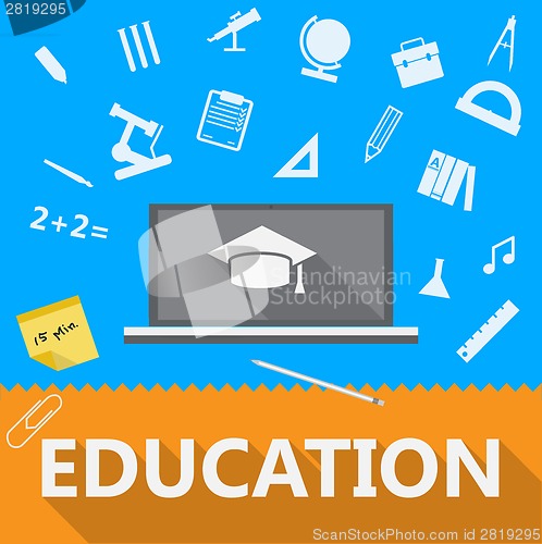 Image of Flat illustration of education