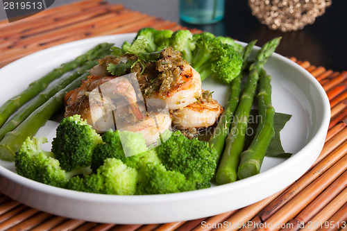 Image of Shrimp Scampi with Asparagus