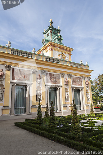 Image of Wilanow Palace, Warsaw, Poland.