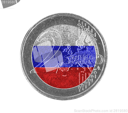 Image of Euro coin, 2 euro