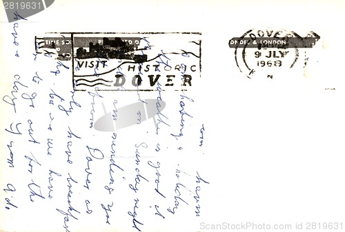 Image of Backside of postcard