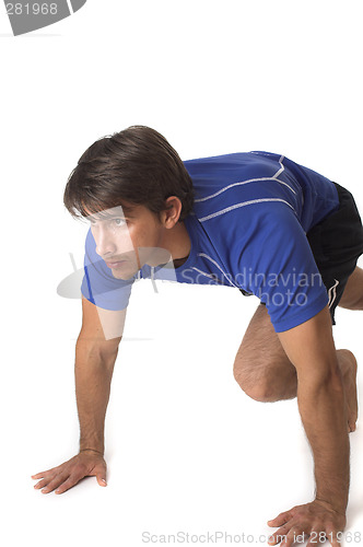 Image of starting block position