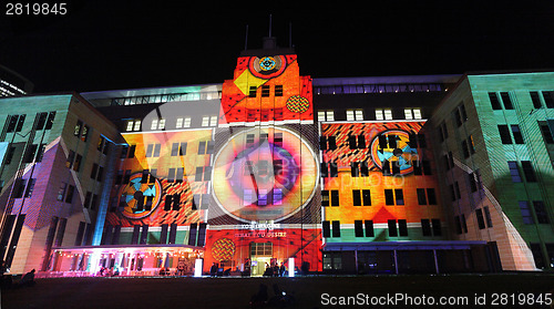 Image of Museum of Contemporary Art during Vivid Sydney