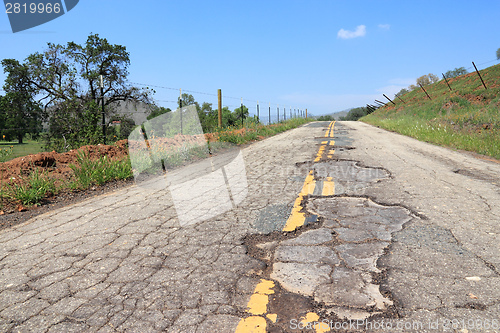 Image of Bad road in USA