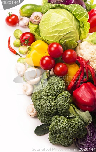 Image of vegetables isolated