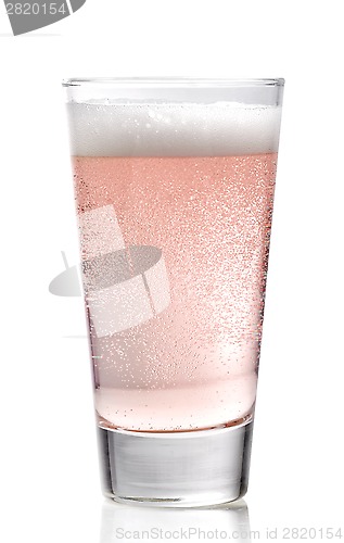 Image of Glass of pink cider