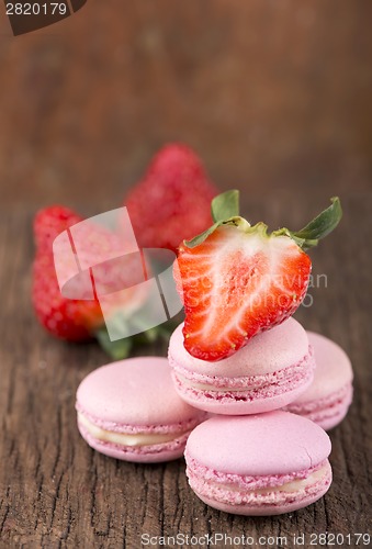 Image of French macaroons .Dessert